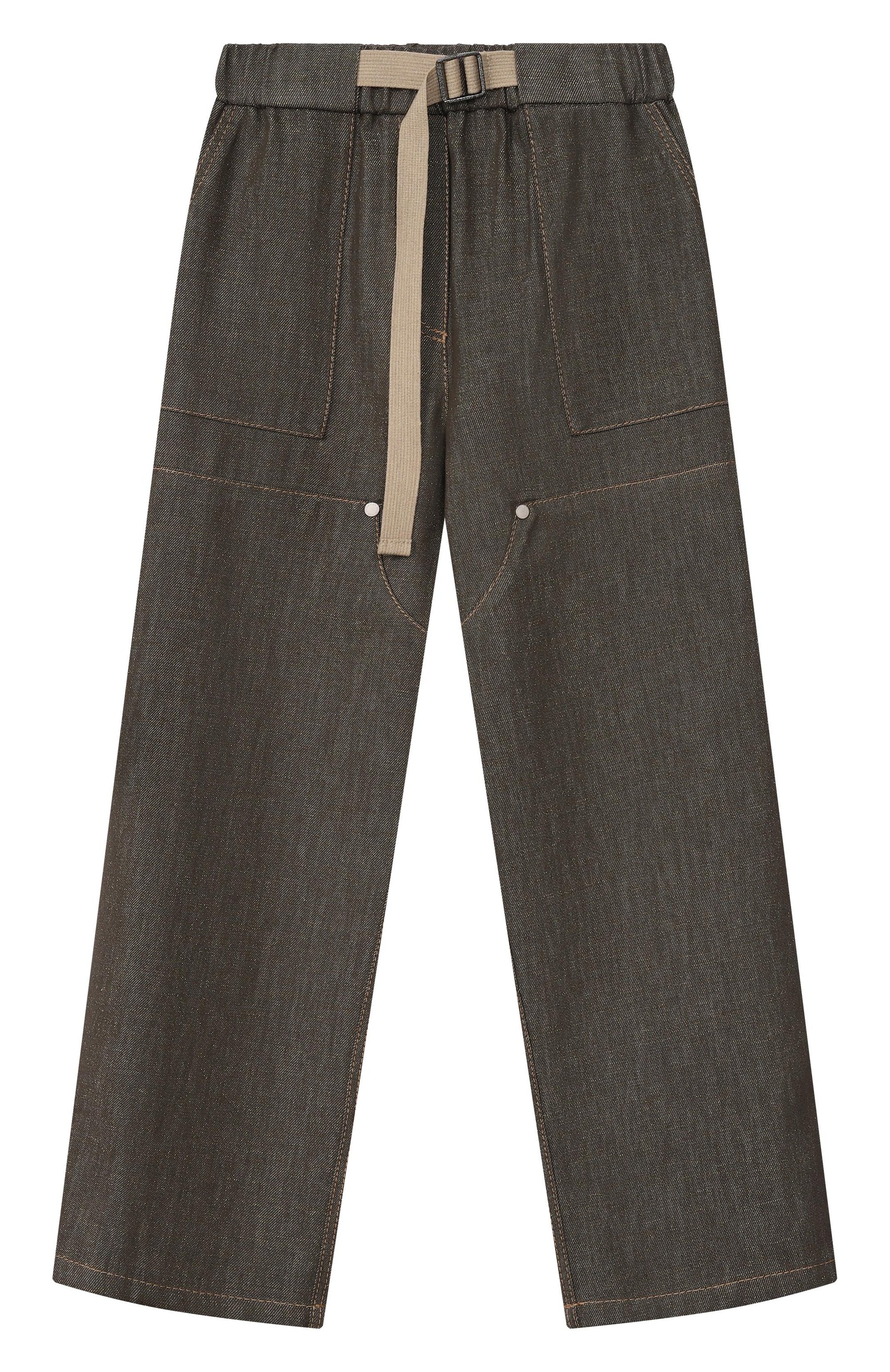 Брюки из хлопка и вискозы BRUNELLO CUCINELLI, арт. BB148P664A, фото 1