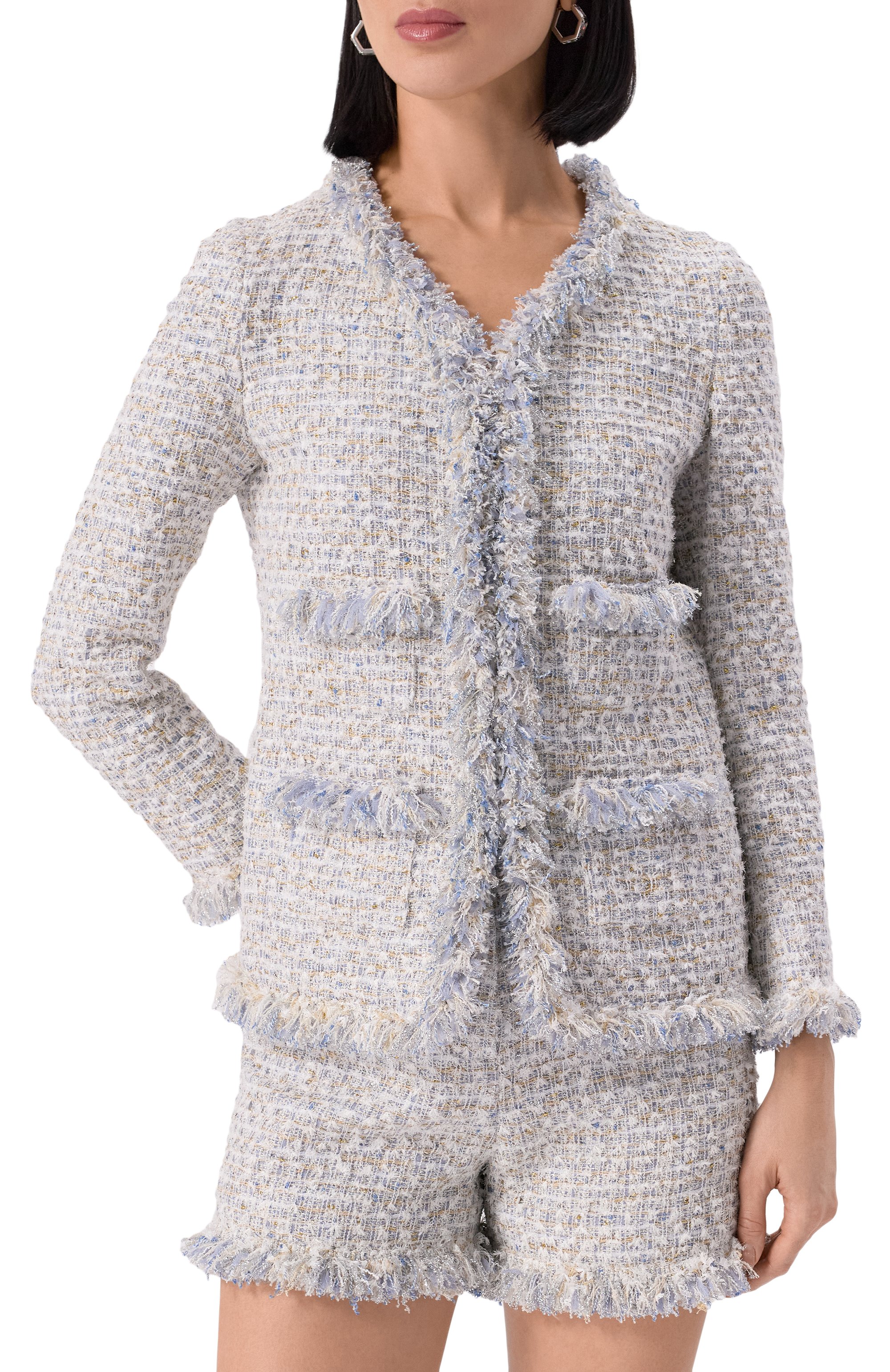 Твидовый жакет GIAMBATTISTA VALLI, арт. 25SSPVCA6225-14UBE, фото 3