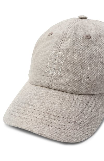 Льняная бейсболка BRUNELLO CUCINELLI, арт. BB430W322B, фото 3