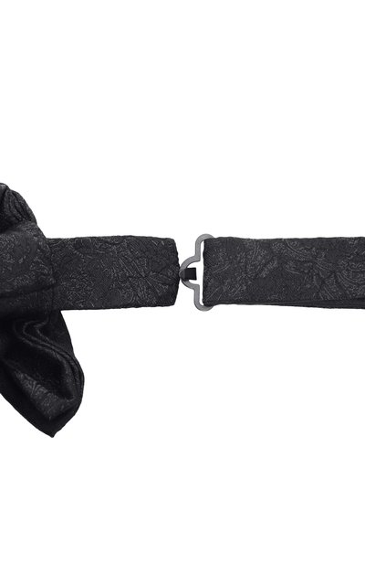 Шелковый галстук-бабочка CORNELIANI черного цвета по цене 17150 руб., арт. 27U908/2720470, фото 4 Шелковый галстук-бабочка CORNELIANI, арт. 27U908/2720470, фото 4