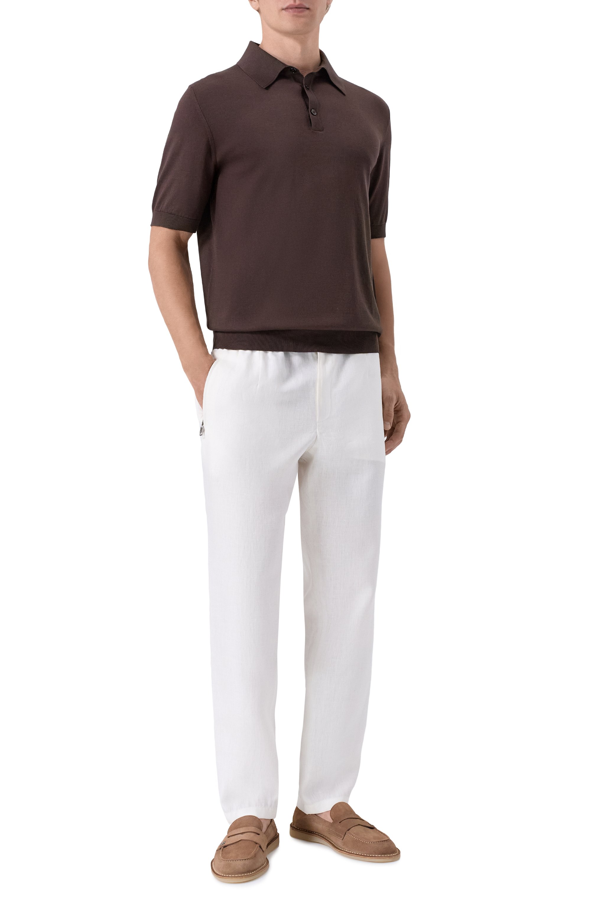 Льняные брюки DOLCE & GABBANA, арт. GVZAET/GG862, фото 2