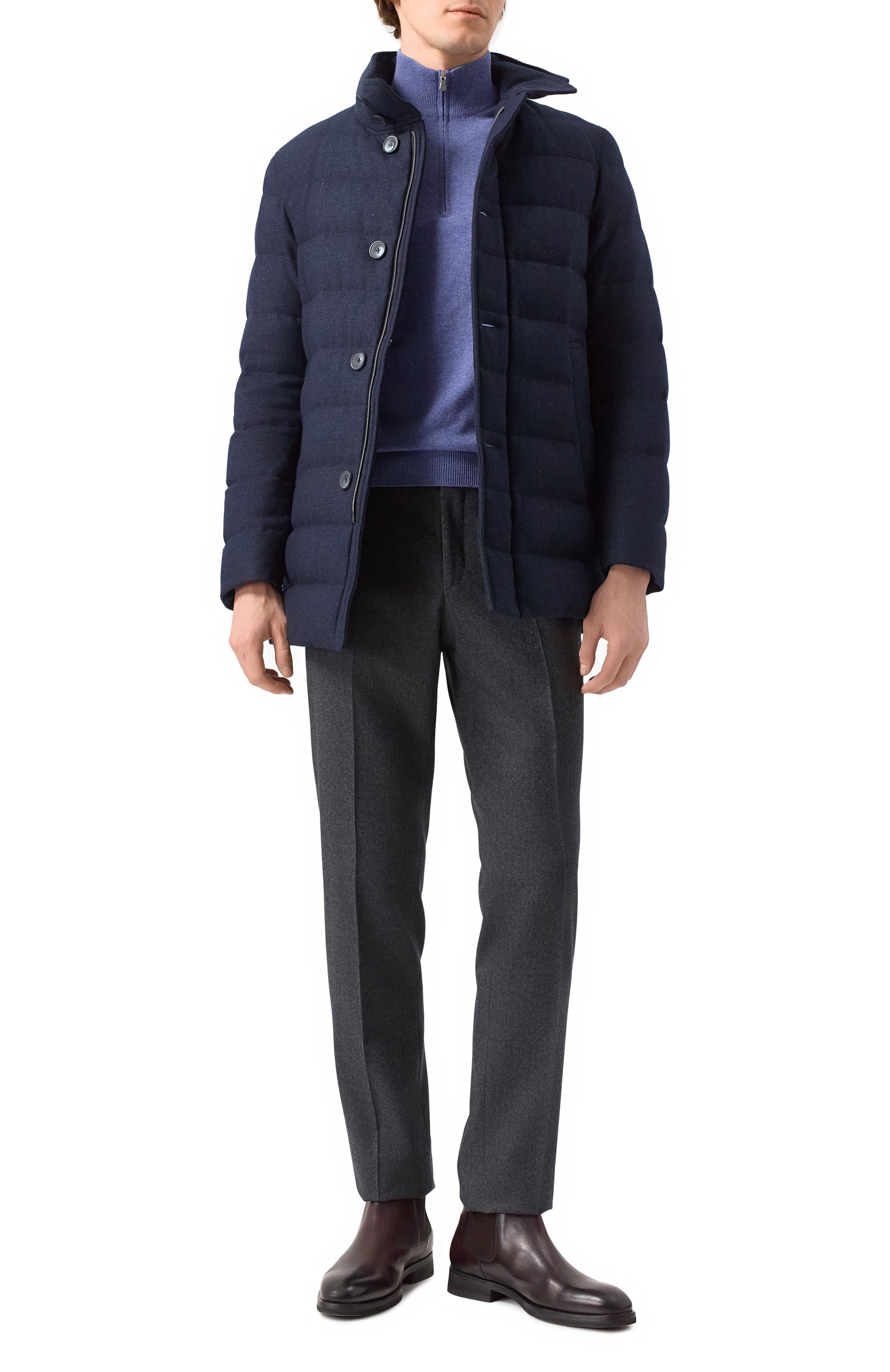 Шерстяной пуховик HERNO, арт. PI001165U-RUS/33259, фото 2