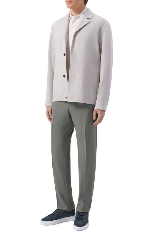 Брюки из шерсти и вискозы Berwich SPIAGGIA 20/ZG1350 Зелёный  SPIAGGIA 20/ZG1350 Фото 2