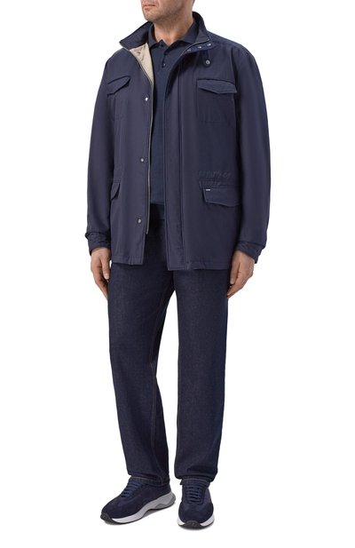 Поло из хлопка и шелка CANALI, арт. C0127B/MK02479, фото 2