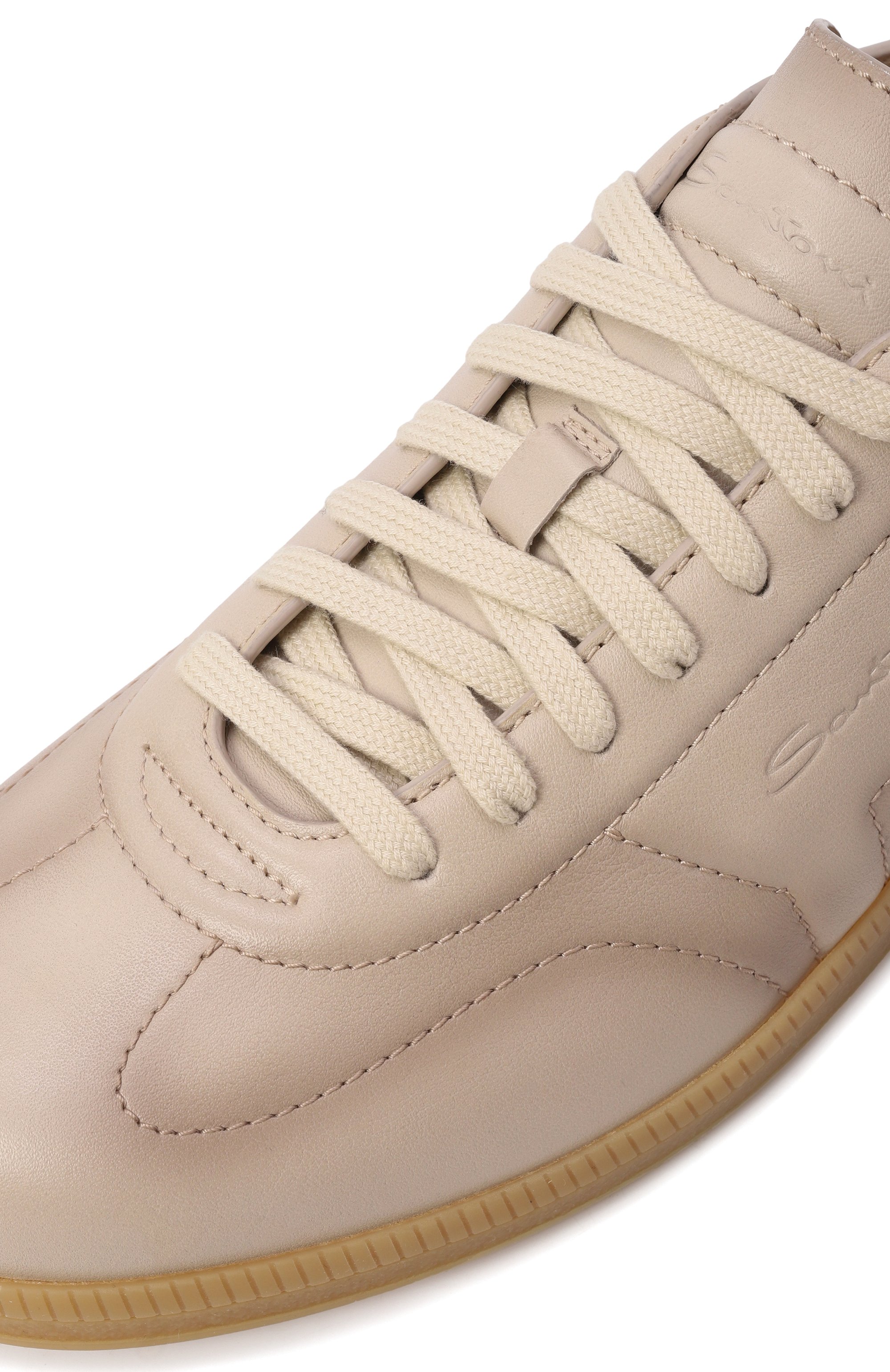 Кожаные кеды dbs oly SANTONI, арт. MBPG22072FARTSDW, фото 7