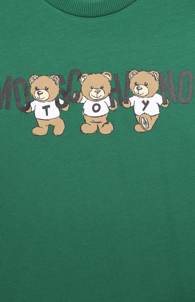 Хлопковый лонгслив MOSCHINO зеленого цвета по цене 7220 руб., арт. HQ000J/LAA10/10-14, фото 3 Хлопковый лонгслив MOSCHINO, арт. HQ000J/LAA10/10-14, фото 3