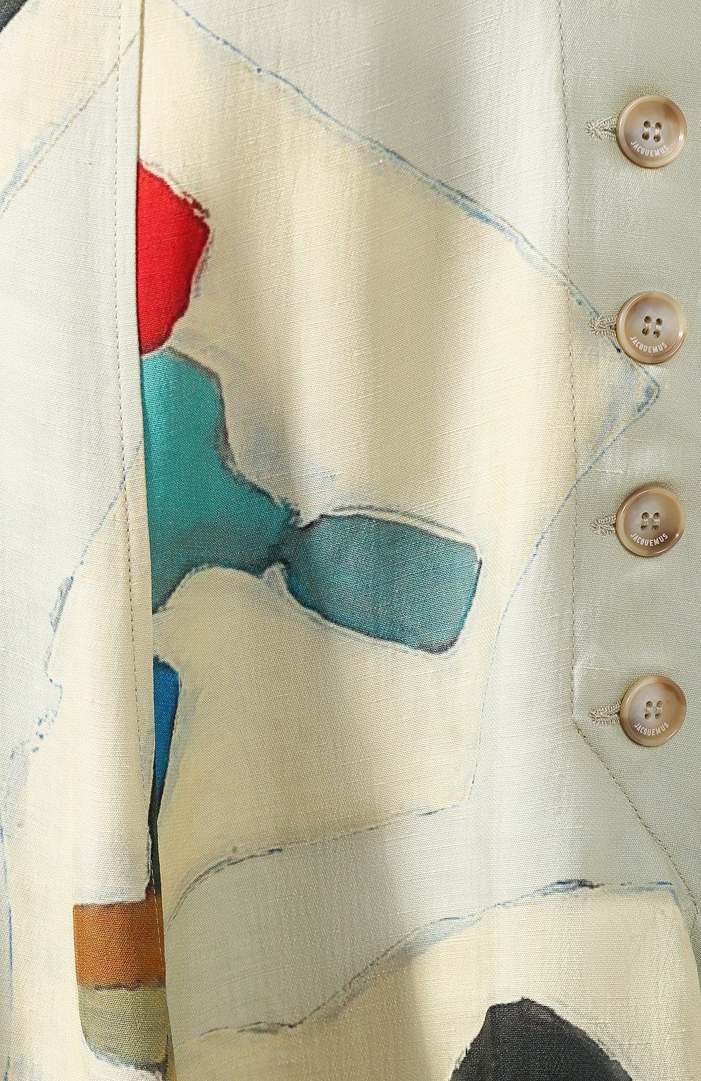 Платье из смеси вискозы и льна JACQUEMUS, арт. 194DR14/48053, фото 5
