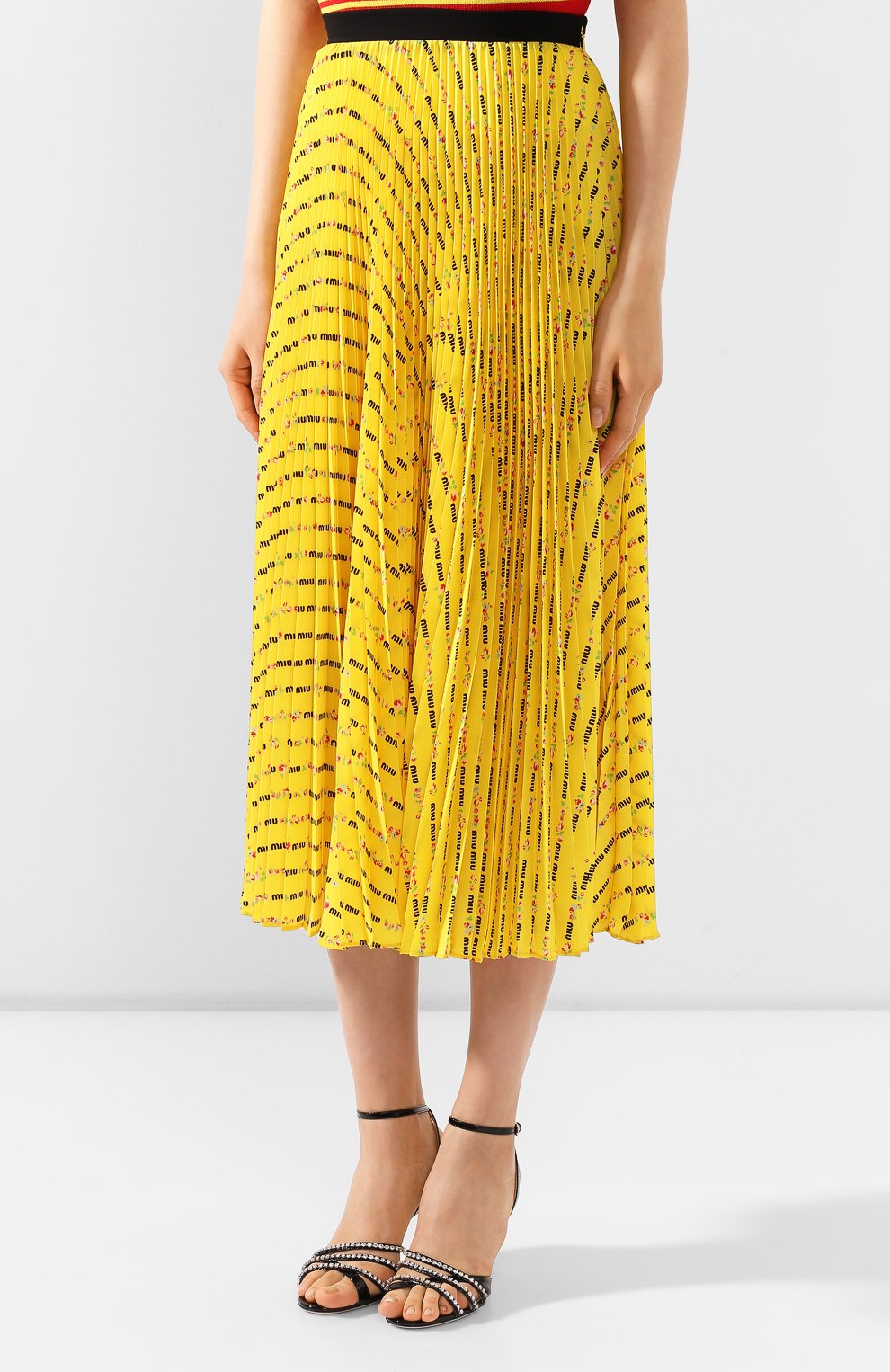 Плиссированная юбка MIU MIU, арт. MG1378-1WBI-F0377, фото 3