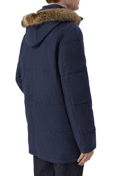 Кашемировый пуховик с отделкой из енота STEFANO RICCI, арт. MDJ6300293/4816, фото 4