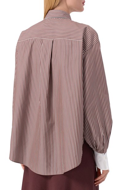 Рубашка из хлопка и шелка BRUNELLO CUCINELLI, арт. MA794NM116, фото 4