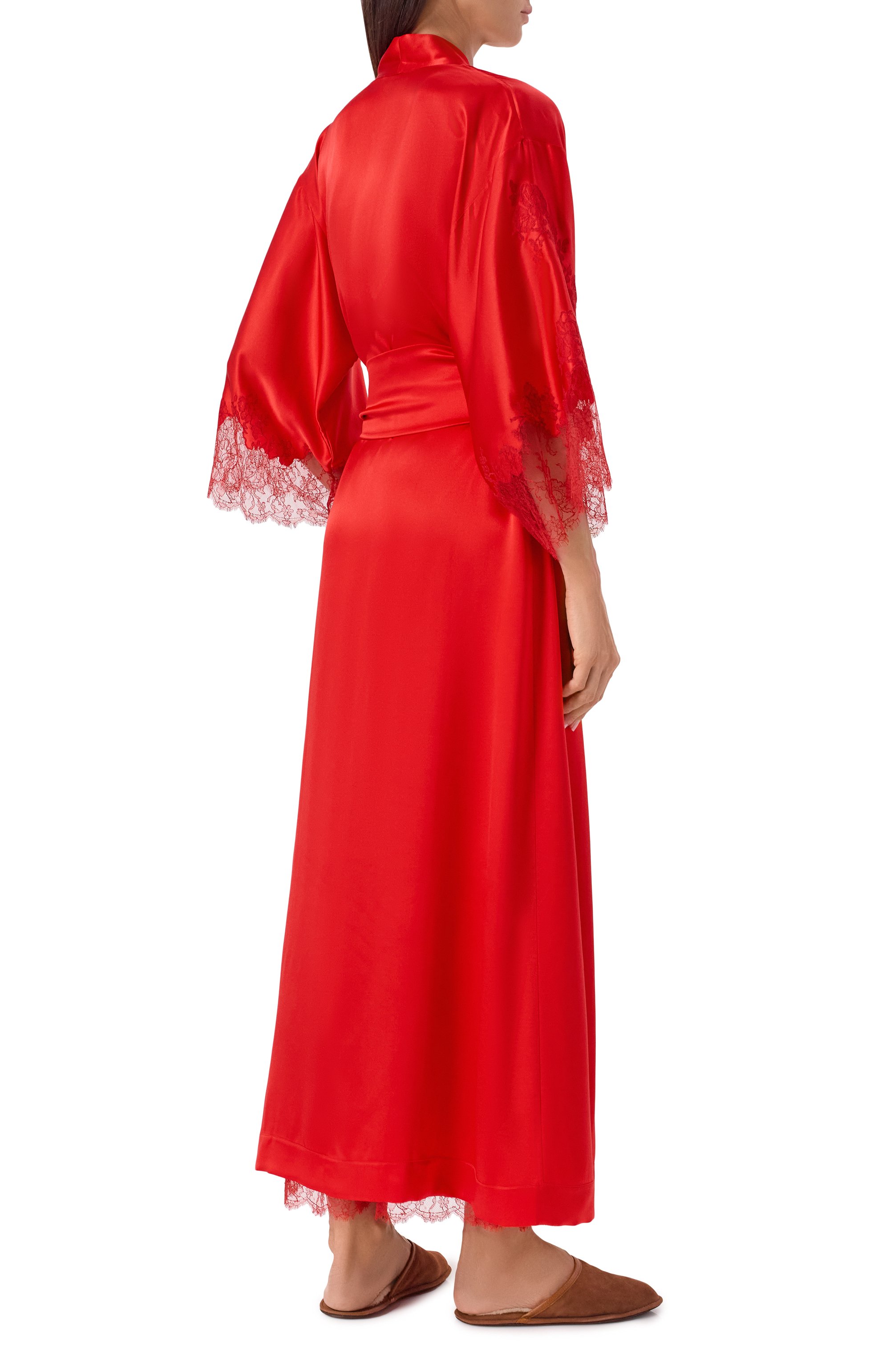 Шелковый халат CARINE GILSON, арт. EL0168DS, фото 4