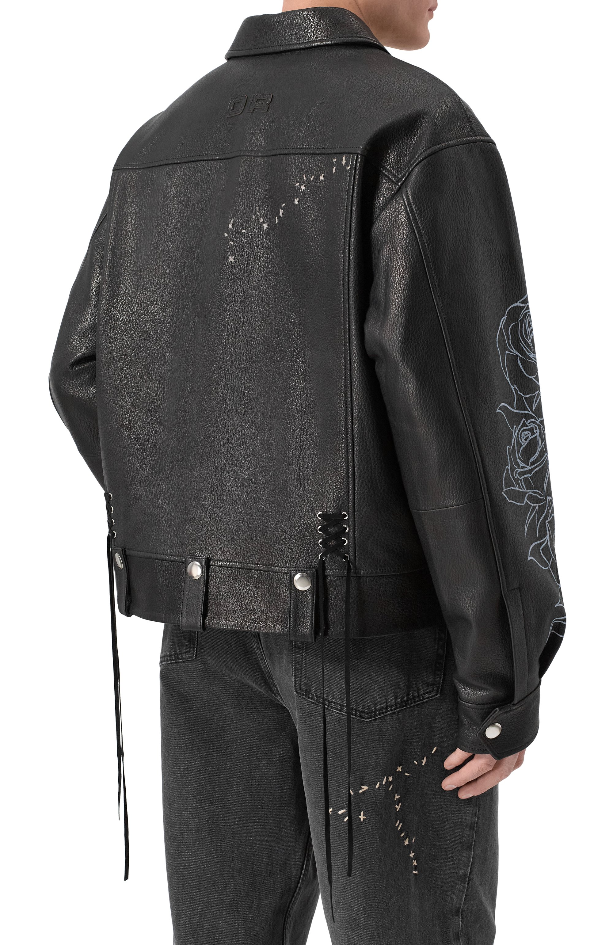 Кожаная куртка DOMREBEL, арт. M R0SES/LEATHER BL0US0N, фото 4