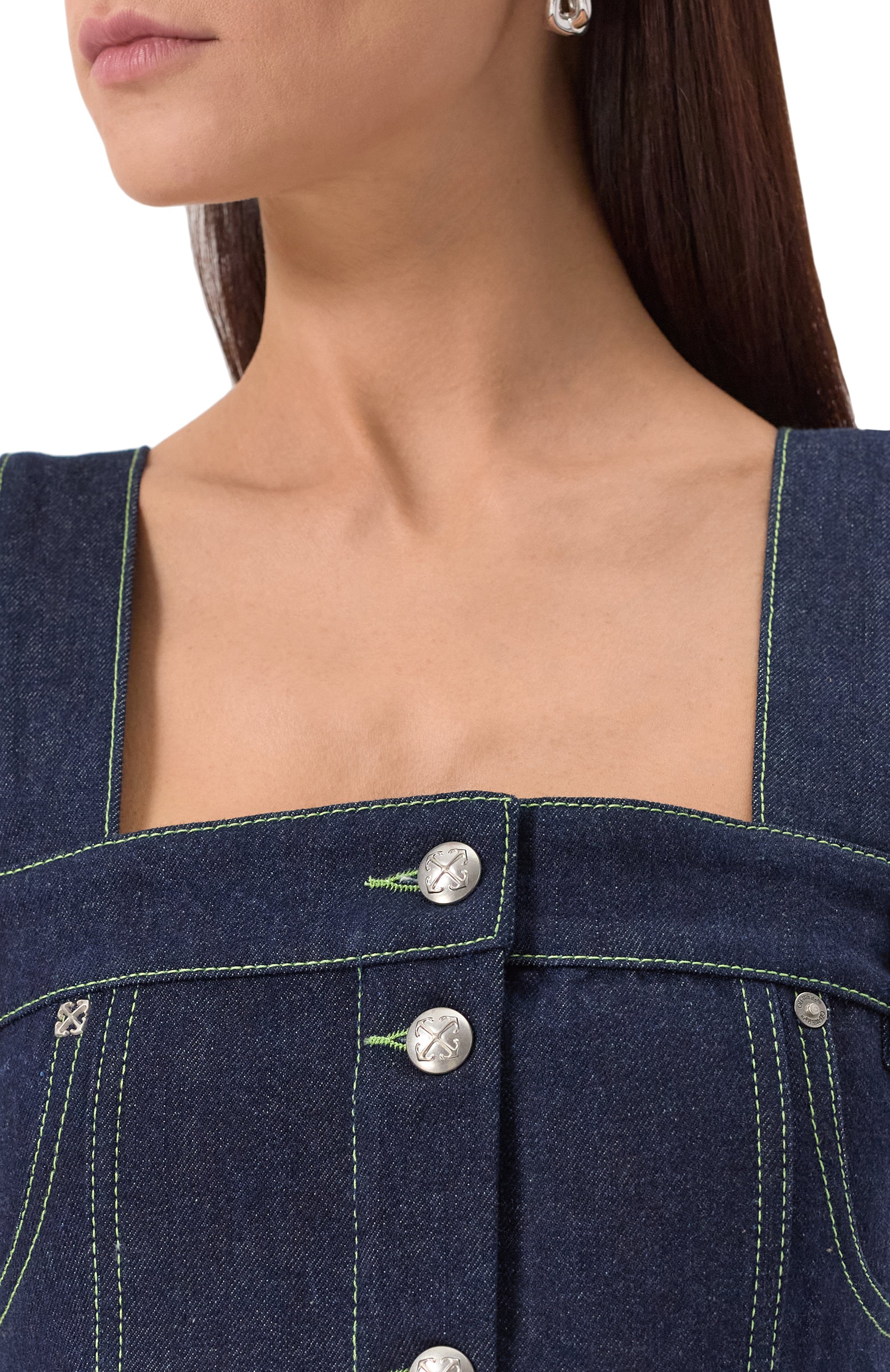 Джинсовый топ OFF-WHITE, арт. 0WYP009S25DEN001, фото 5