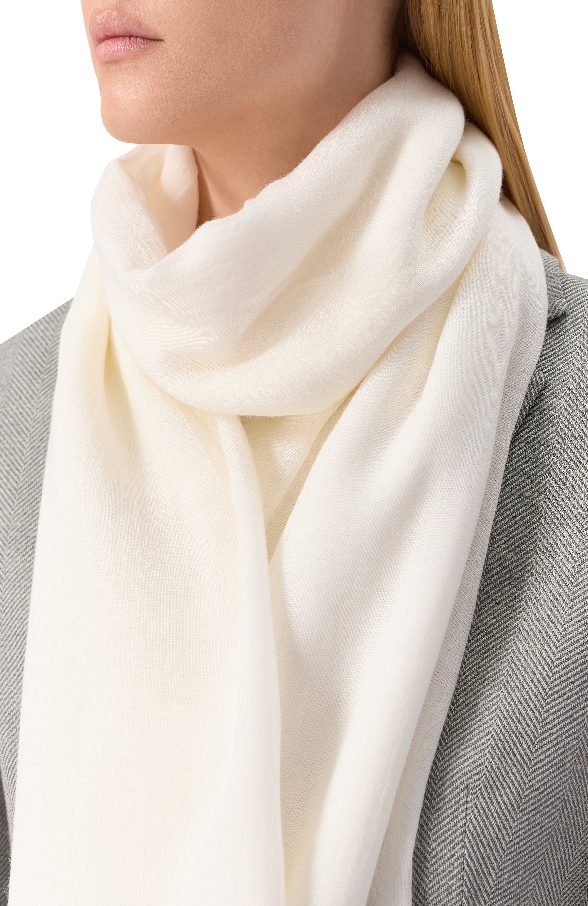 Палантин из вискозы и кашемира WEEKEND MAX MARA, арт. KIRSCH, фото 2