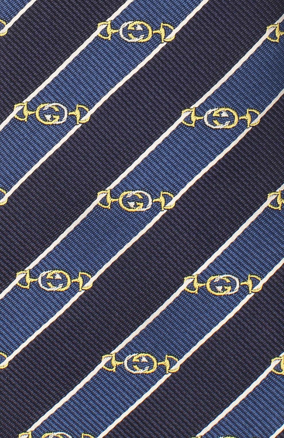 Шелковый галстук GUCCI синего цвета по цене 28800 руб., арт. 624077/4E002, фото 3 Шелковый галстук GUCCI, арт. 624077/4E002, фото 3