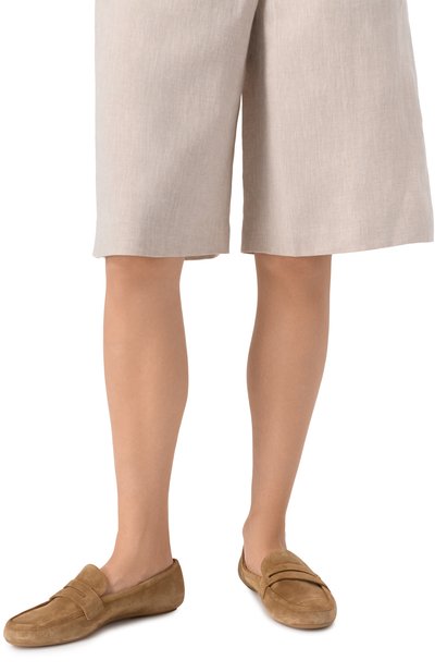 Замшевые мокасины giorgia GIANVITO ROSSI бежевого цвета по цене 87600 руб., арт. G25314.05G0M.VLUCAML, фото 3 Замшевые мокасины giorgia GIANVITO ROSSI, арт. G25314.05G0M.VLUCAML, фото 3