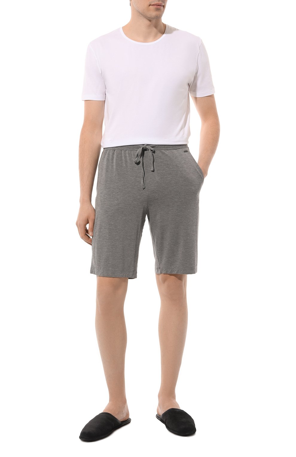 Шорты из вискозы HANRO серого цвета по цене 15810 руб., арт. 075039., фото 2 Шорты из вискозы HANRO, арт. 075039., фото 2