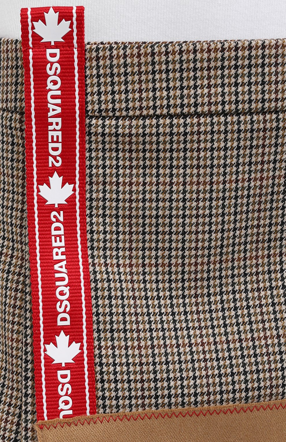 Шерстяная юбка DSQUARED2 бежевого цвета по цене 47500 руб., арт. S75MA0748/S53030, фото 5 Шерстяная юбка DSQUARED2, арт. S75MA0748/S53030, фото 5