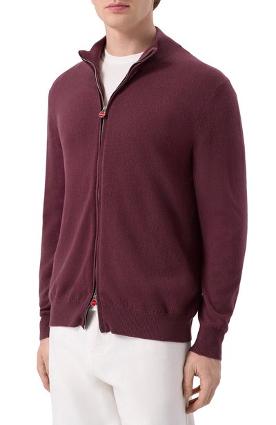 Кашемировый кардиган KITON бордового цвета по цене 270000 руб., арт. UMK1509K340, фото 3 Кашемировый кардиган KITON, арт. UMK1509K340, фото 3