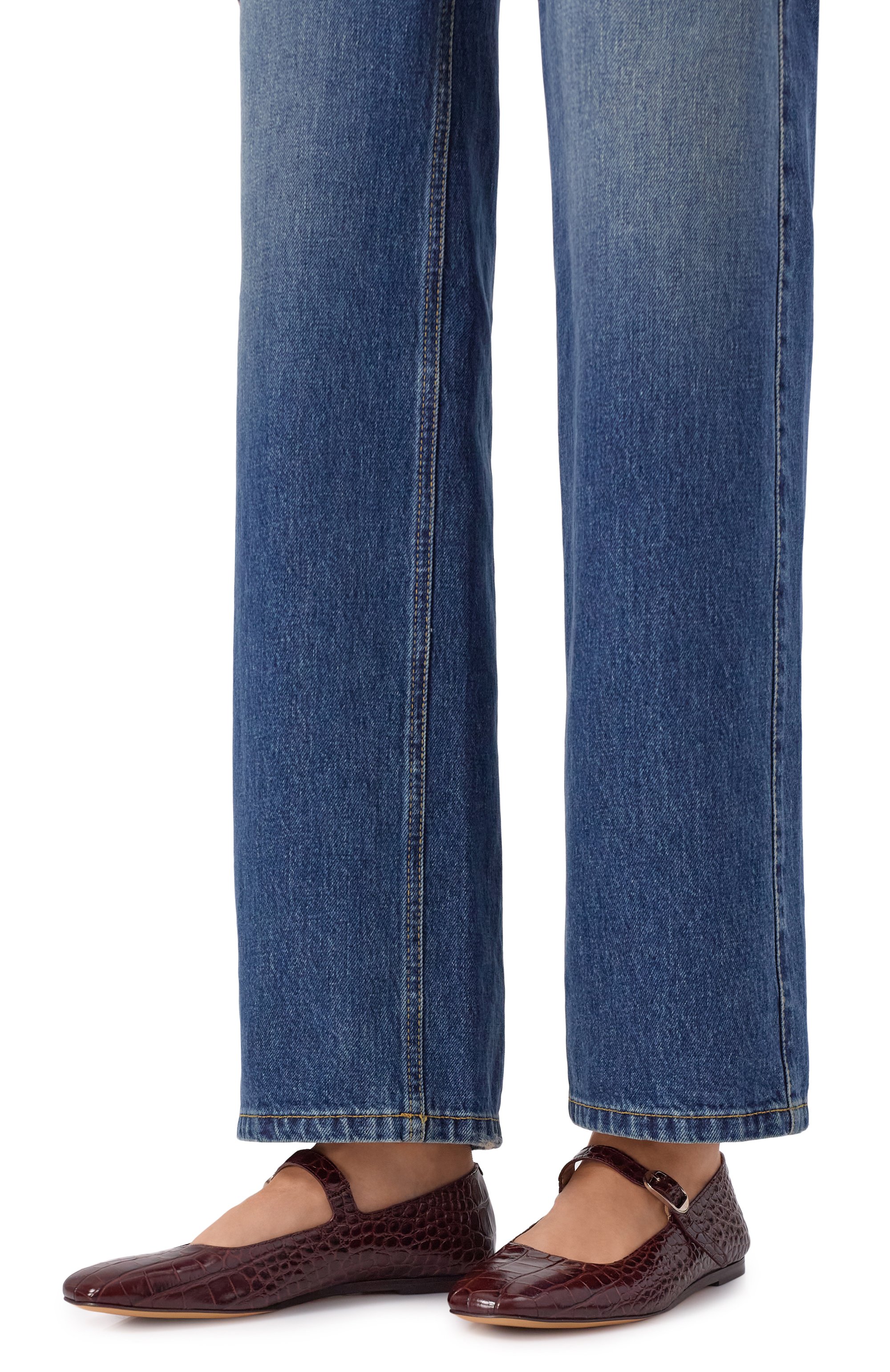 Кожаные балетки mary jane LE MONDE BERYL, арт. MJM-C0C-BR0, фото 2