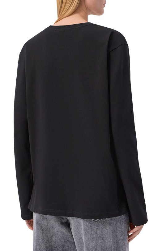 Хлопковый лонгслив Flashin FS26LSSC Чёрный  FS26LSSC Фото 4