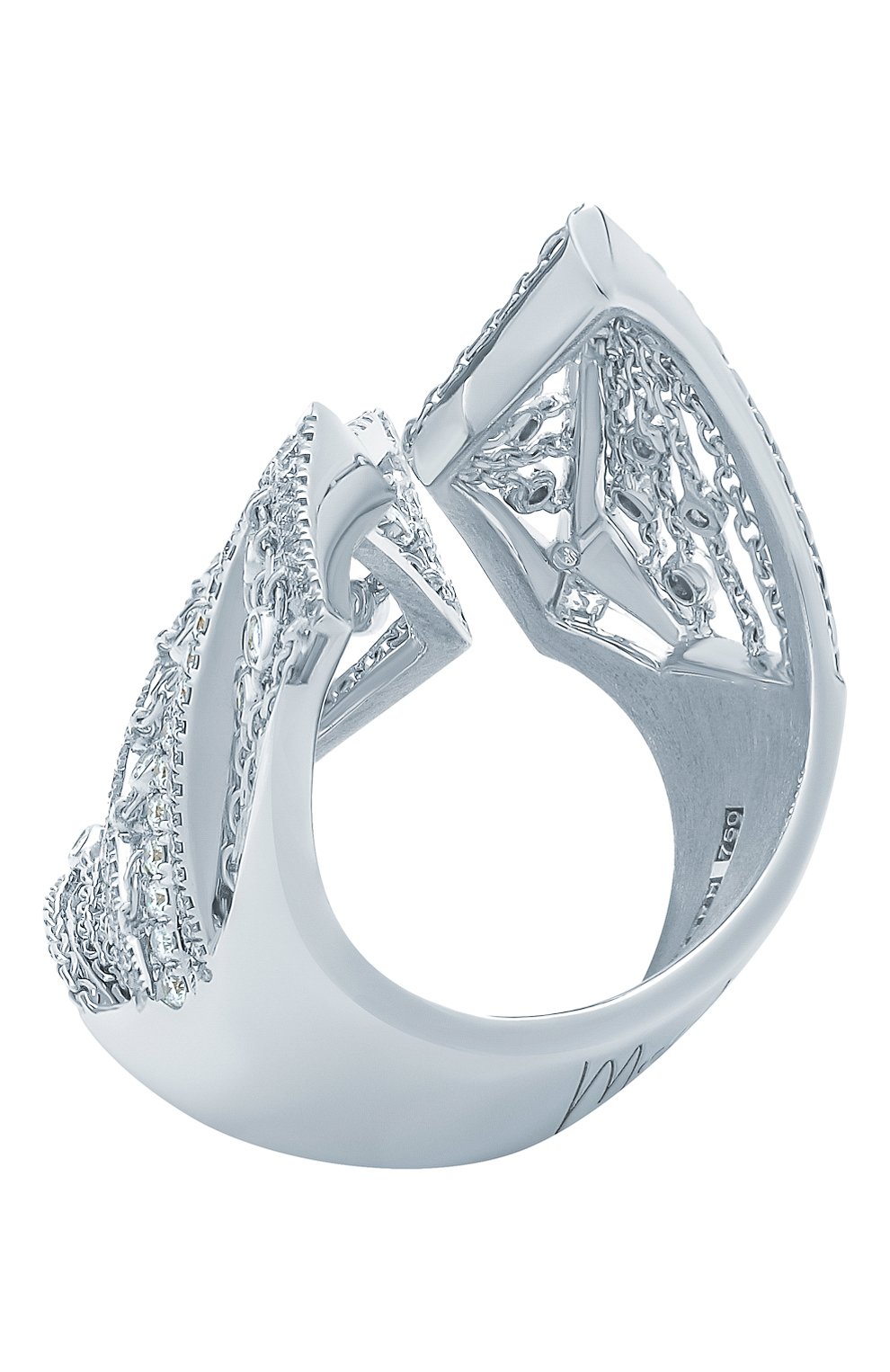 Кольцо MIKE JOSEPH бесцветного цвета по цене 1270750 руб., арт. RG089(W), фото 7 Кольцо MIKE JOSEPH, арт. RG089(W), фото 7