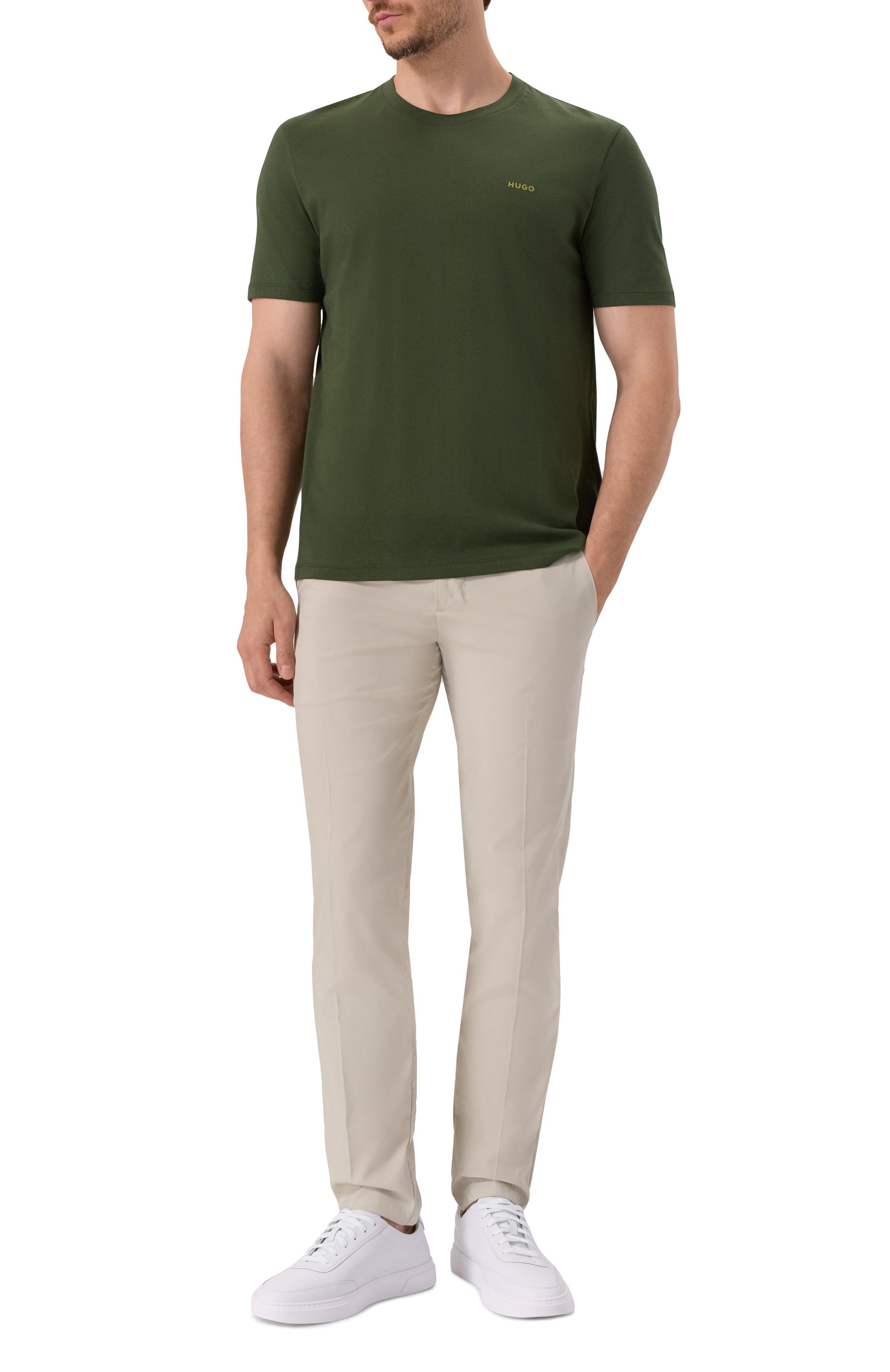Хлопковая футболка HUGO, арт. 50466158, фото 2