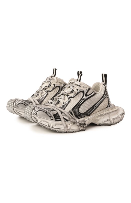 Комбинированные кроссовки 3XL Balenciaga 734731/W3XL4 Чёрно-белый  734731/W3XL4