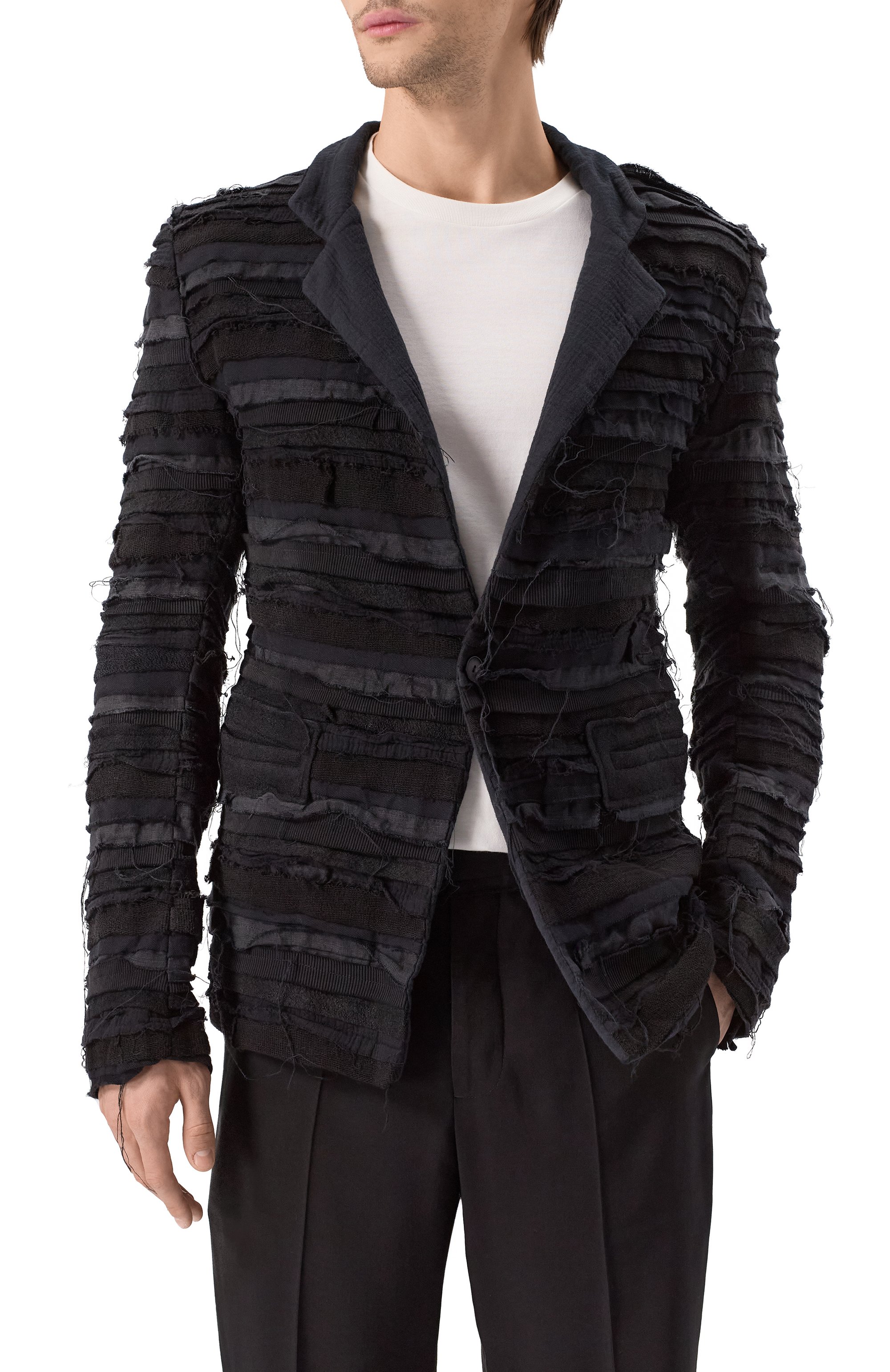 Комбинированный пиджак 139DEC, арт. SUT633-BK, фото 4