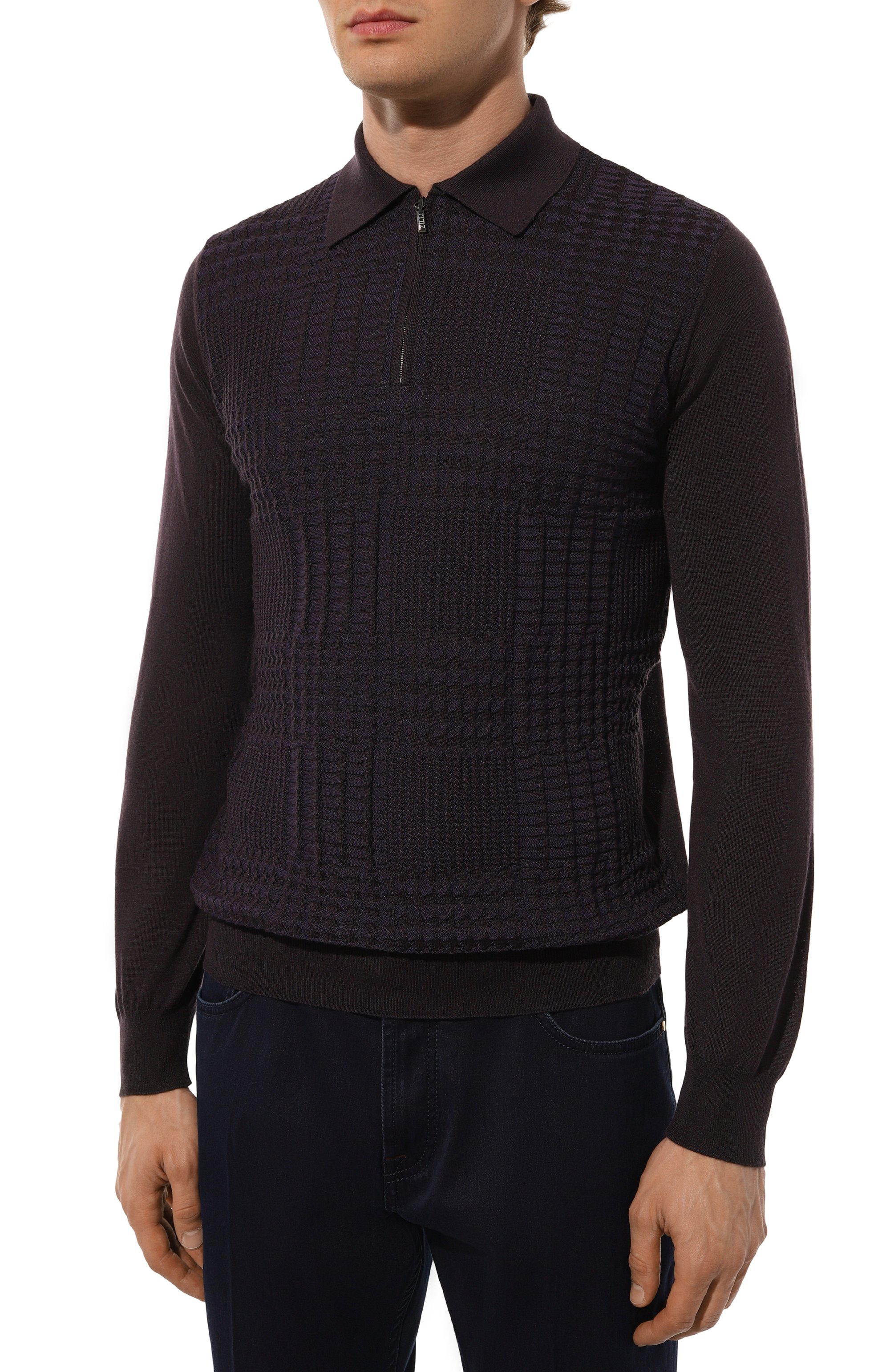 Поло из кашемира и шелка ZILLI, ар�т. KZP001M0330VPDG00, фото 3