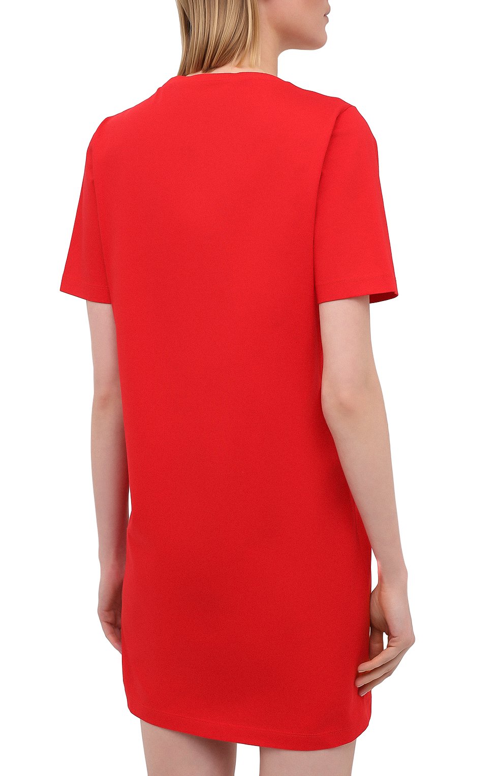 Хлопковое платье DSQUARED2 красного цвета по цене 27800 руб., арт. S80CT0006/S23009, фото 4 Хлопковое платье DSQUARED2, арт. S80CT0006/S23009, фото 4