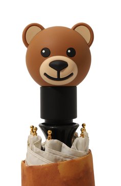 Женский складной зонт MOSCHINO кремового цвета, арт. 8377-0PENCL0SEI | Фото 5 (Материал: Металл, Текстиль, Синтетический материал; Нос: Не проставлено; Материал сплава: Проставлено)