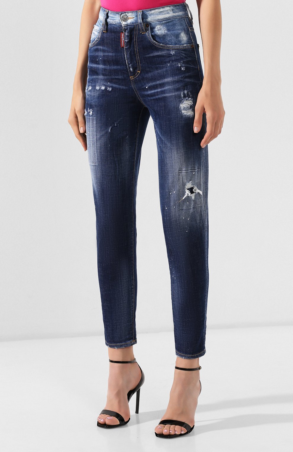 Джинсы DSQUARED2 синего цвета по цене 45450 руб., арт. S75LB0189/S30342, фото 3 Джинсы DSQUARED2, арт. S75LB0189/S30342, фото 3