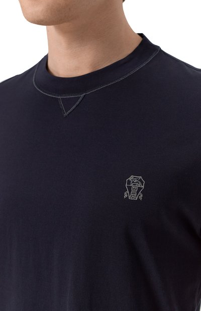 Хлопковая футболка BRUNELLO CUCINELLI, арт. M0B131328G, фото 5