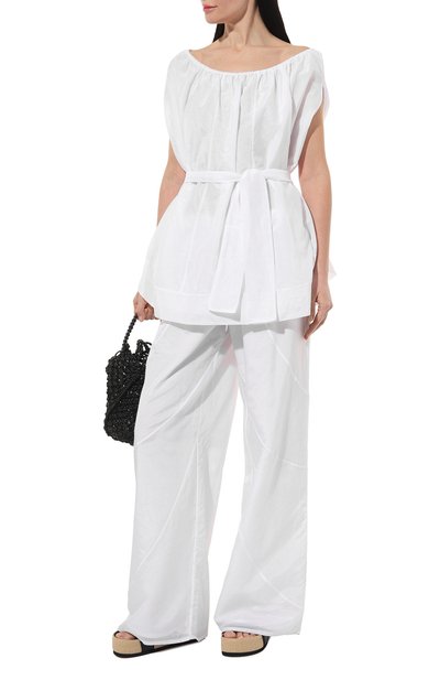 Брюки из хлопка и шелка LILA EUGENIE, арт. 2418, фото 2