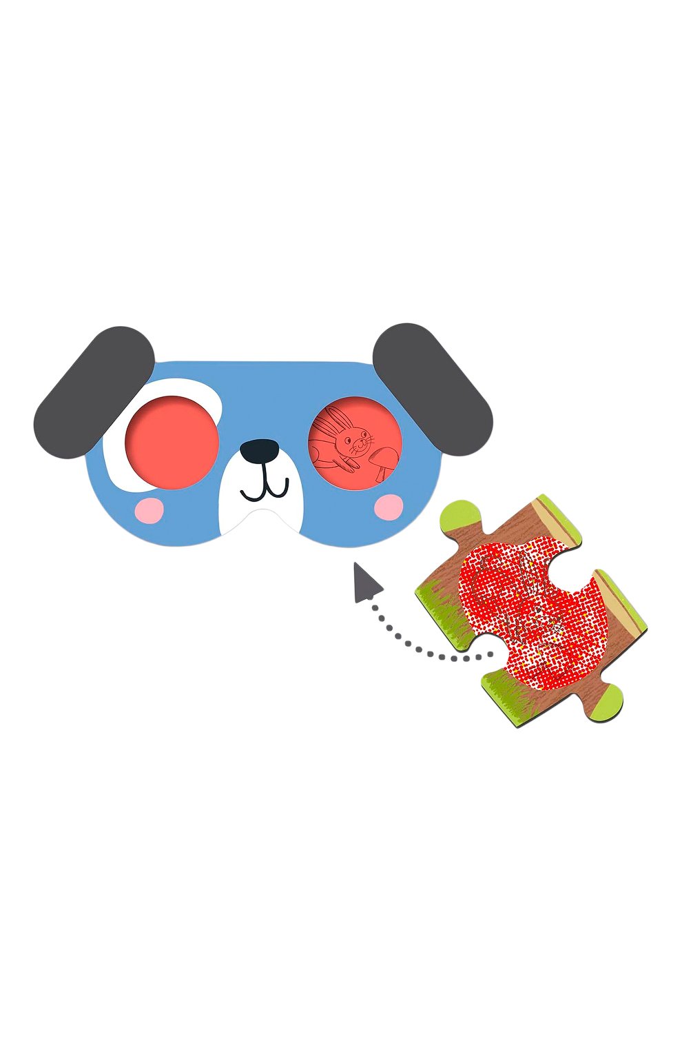 Пазл с секретом и волшебными очками собачки APLI KIDS, арт. 19219, фото 2