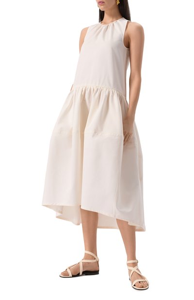 Платье из хлопка и шелка JIL SANDER, арт. J02CT0452-J45266, фото 3