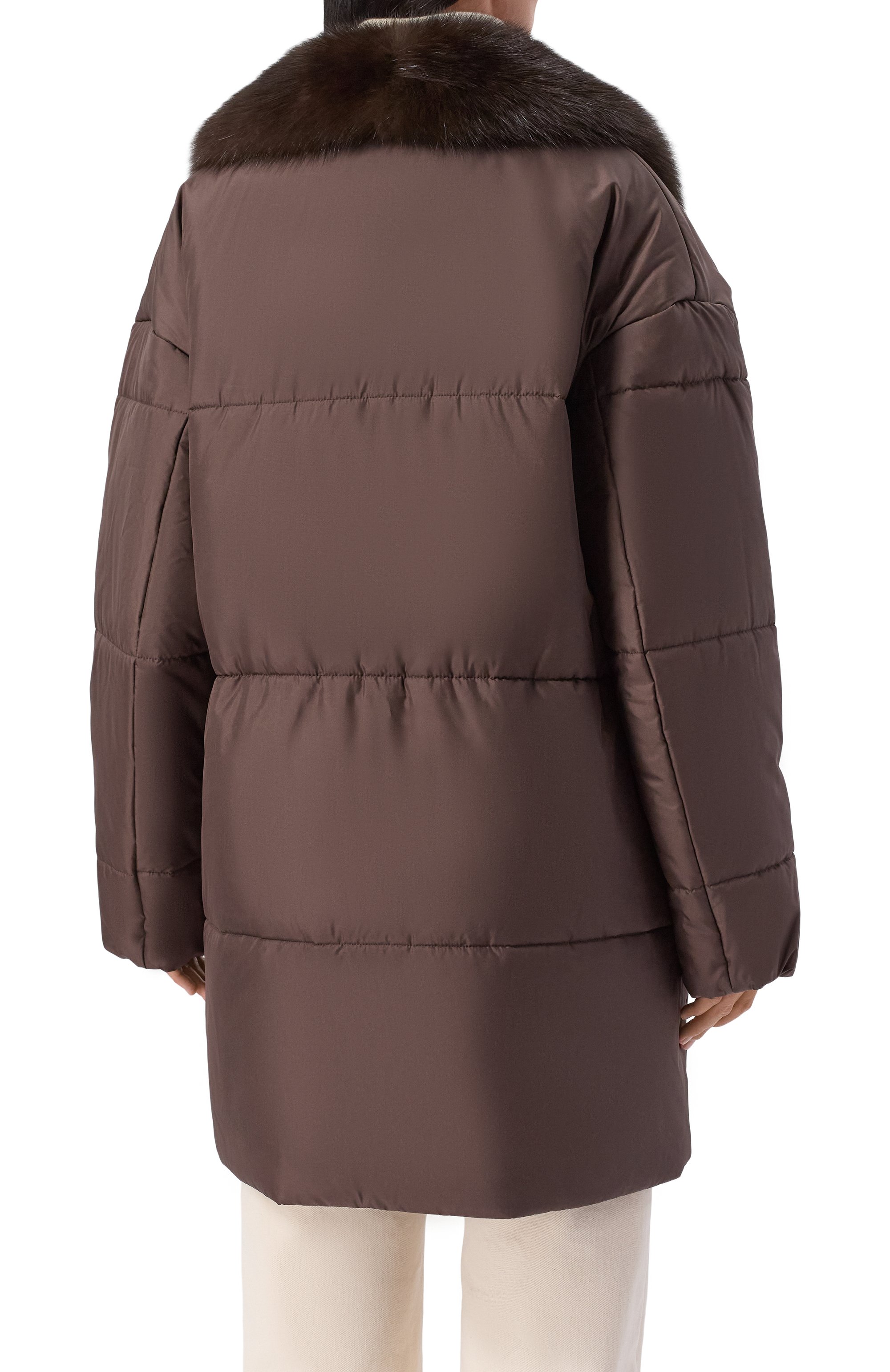 Пуховик с отделкой из соболя MVST, арт. M25.1PW.0009_, фото 4