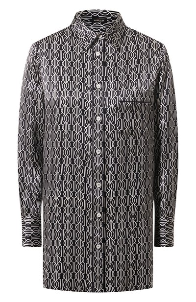 Женская атласная блузка KITON, арт. D57445K0978C