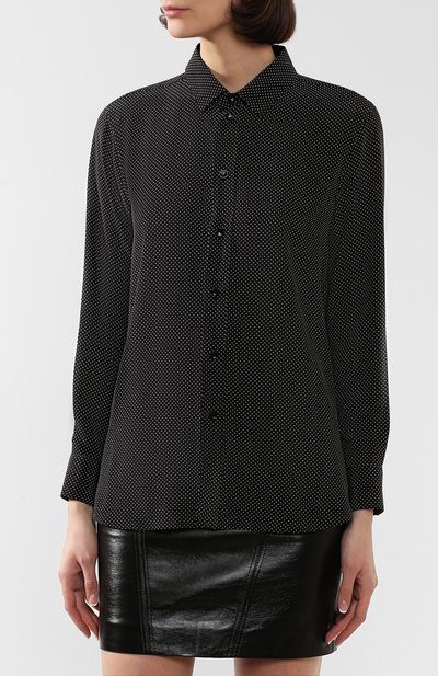 Шелковая рубашка SAINT LAURENT, арт. 395733/Y301W, фото 3