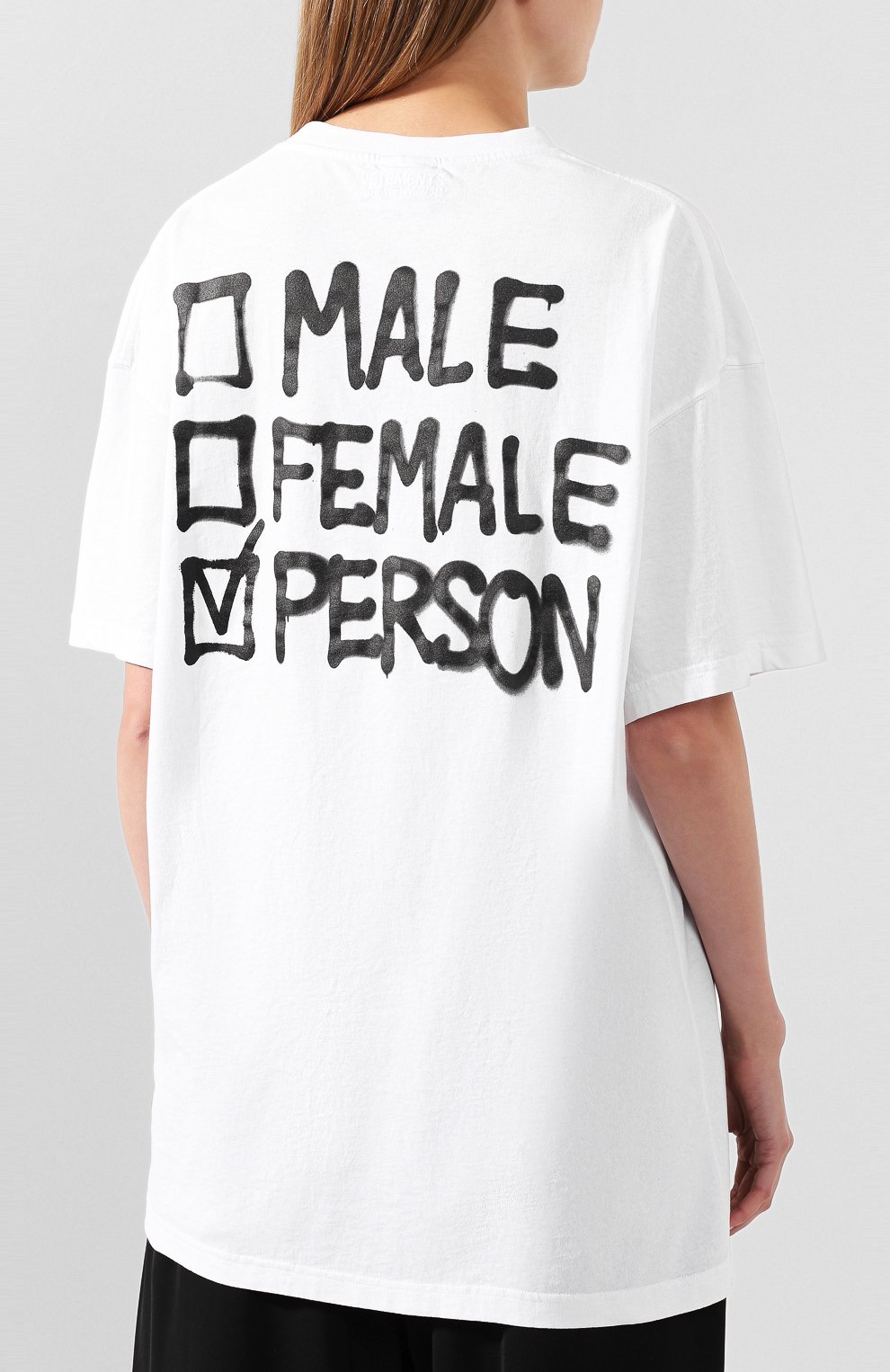 Хлопковая футболка VETEMENTS, арт. UAH21TR513 1600/W, фото 4