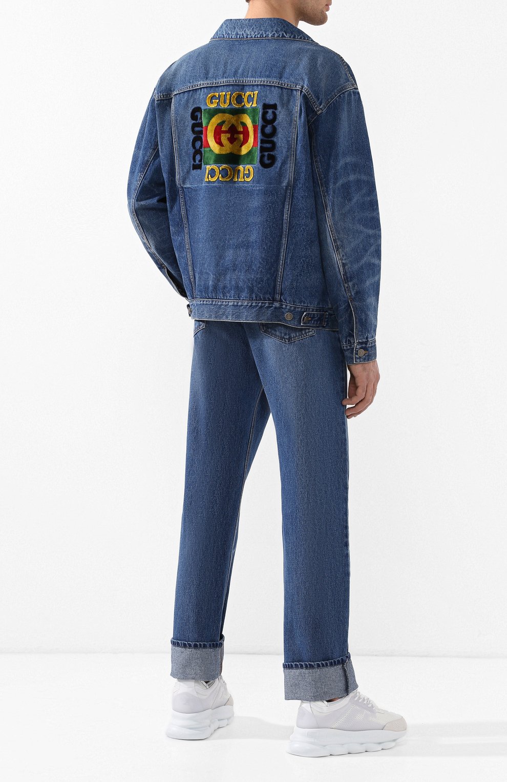 Джинсовая куртка GUCCI синего цвета по цене 285120 руб., арт. 475024/XDAAT, фото 2 Джинсовая куртка GUCCI, арт. 475024/XDAAT, фото 2