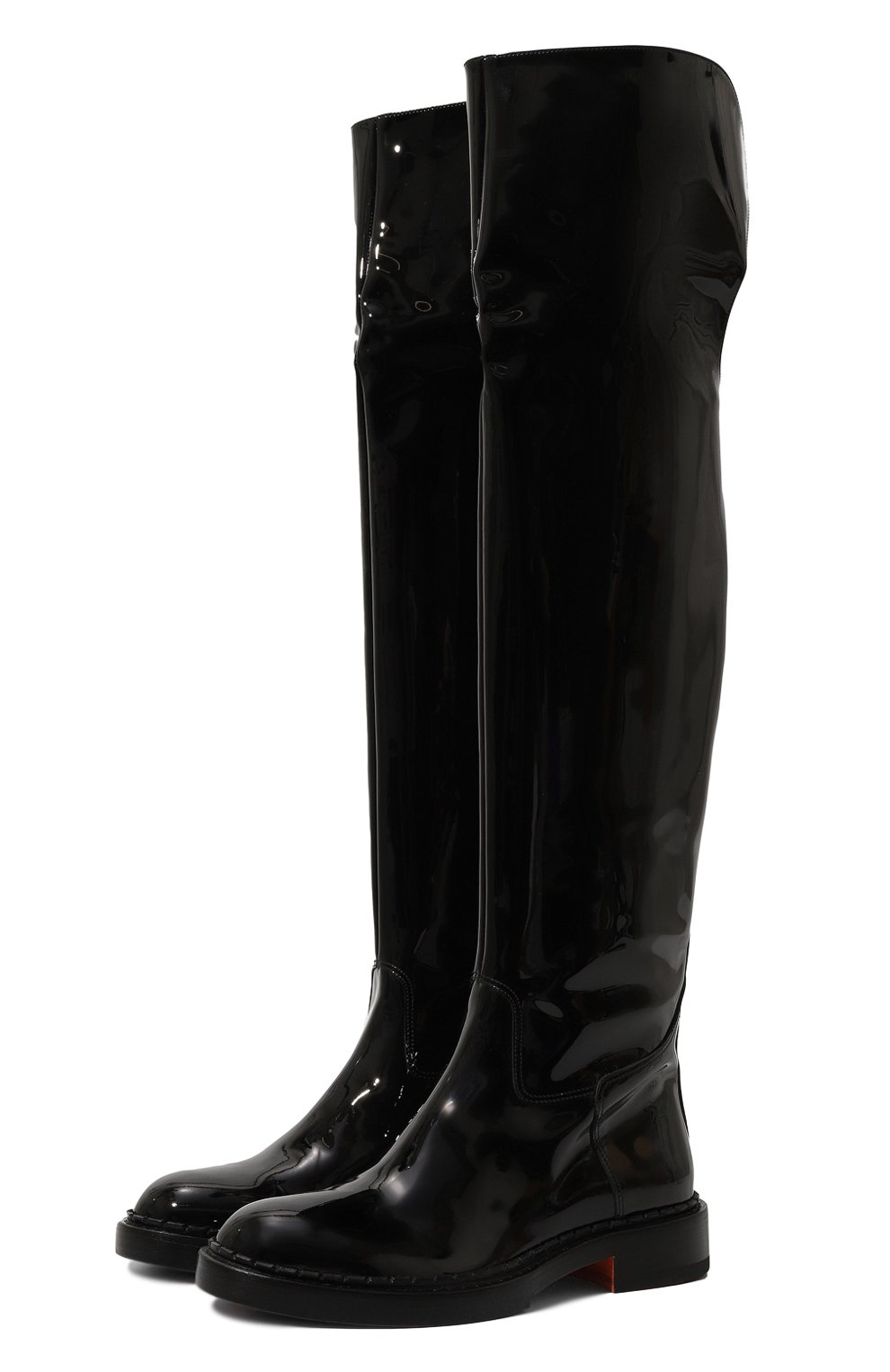 Кожаные ботфорты SANTONI, арт. WSAL70563BJ2TSQ9N01, ф�ото 1