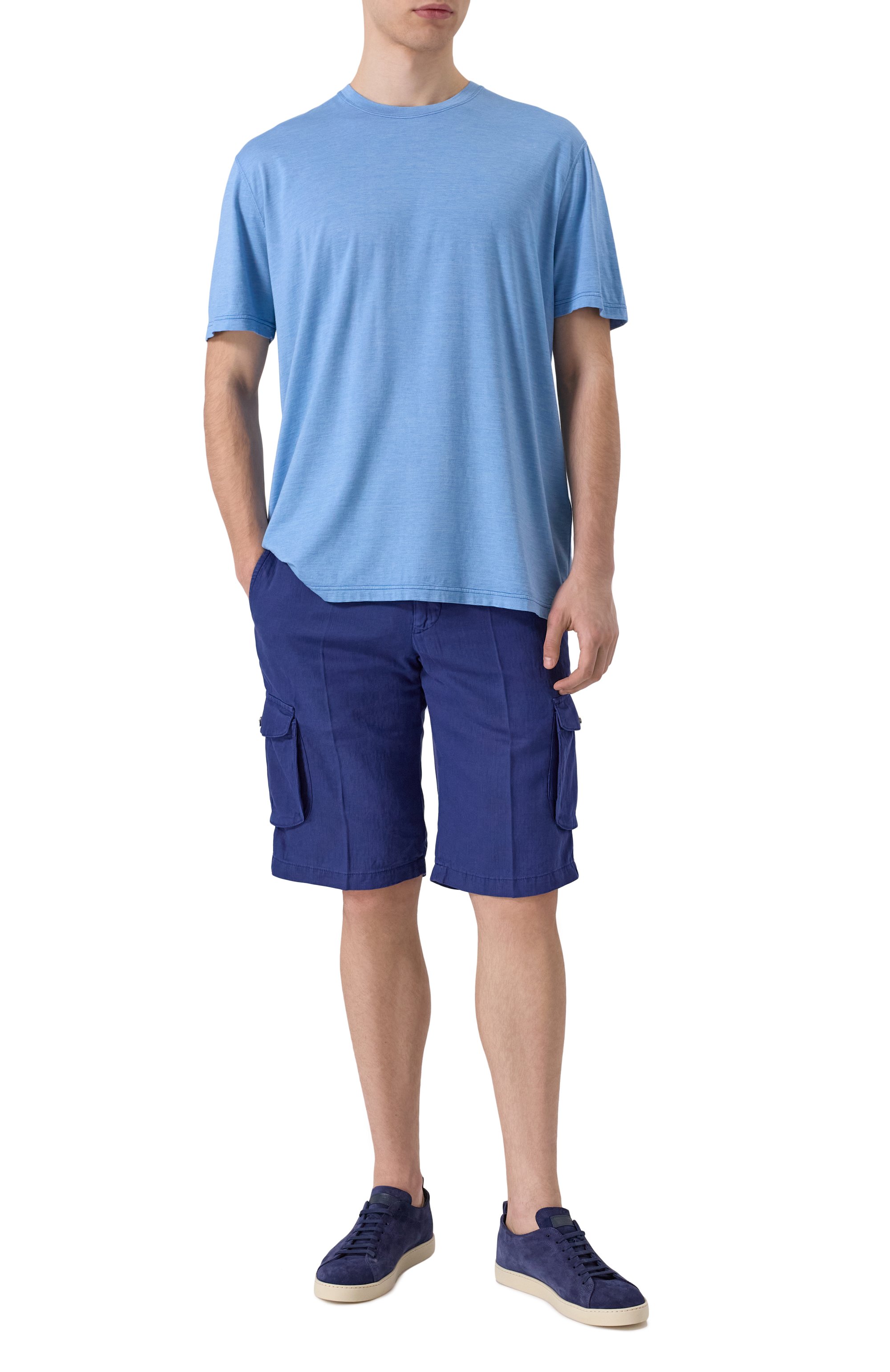 Шорты из лиоцелла и хлопка KITON, арт. UFPPBK0654F02, фото 2