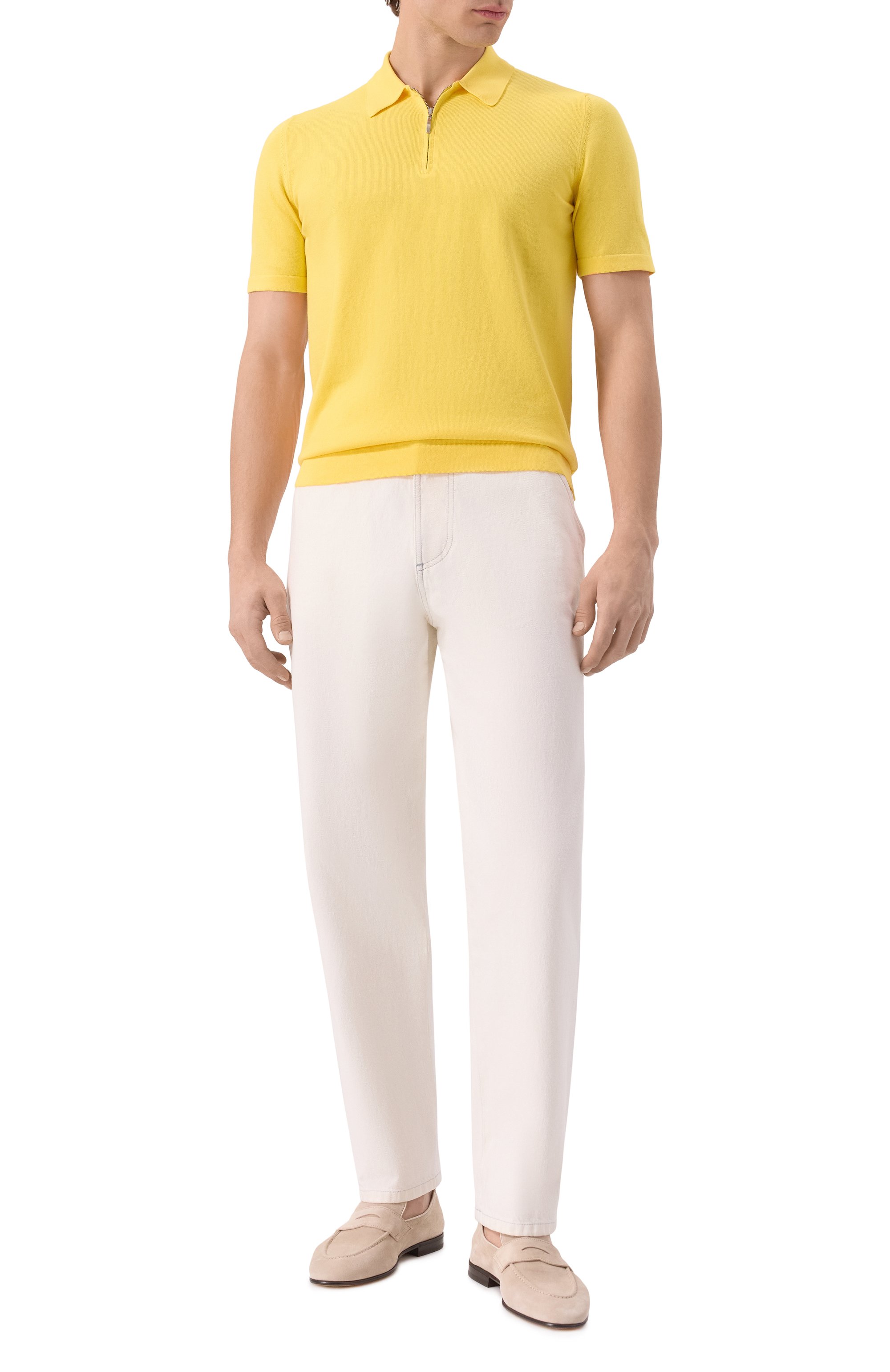 Замшевые пенни-лоферы BRUNELLO CUCINELLI светло-бежевого цвета по цене 120500 руб., арт. MZUCAHG730, фото 2 Замшевые пенни-лоферы BRUNELLO CUCINELLI, арт. MZUCAHG730, фото 2