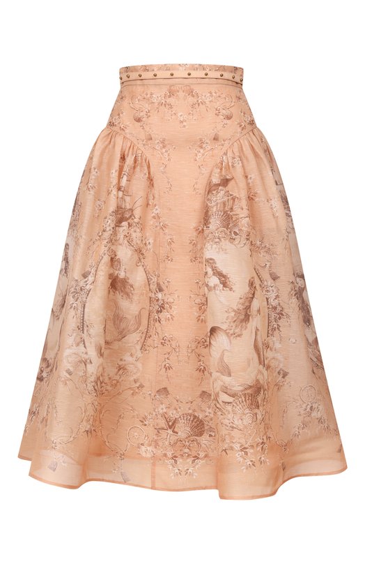 Юбка изо льна и шелка Zimmermann 6915SC261 Бежевый 6915SC261