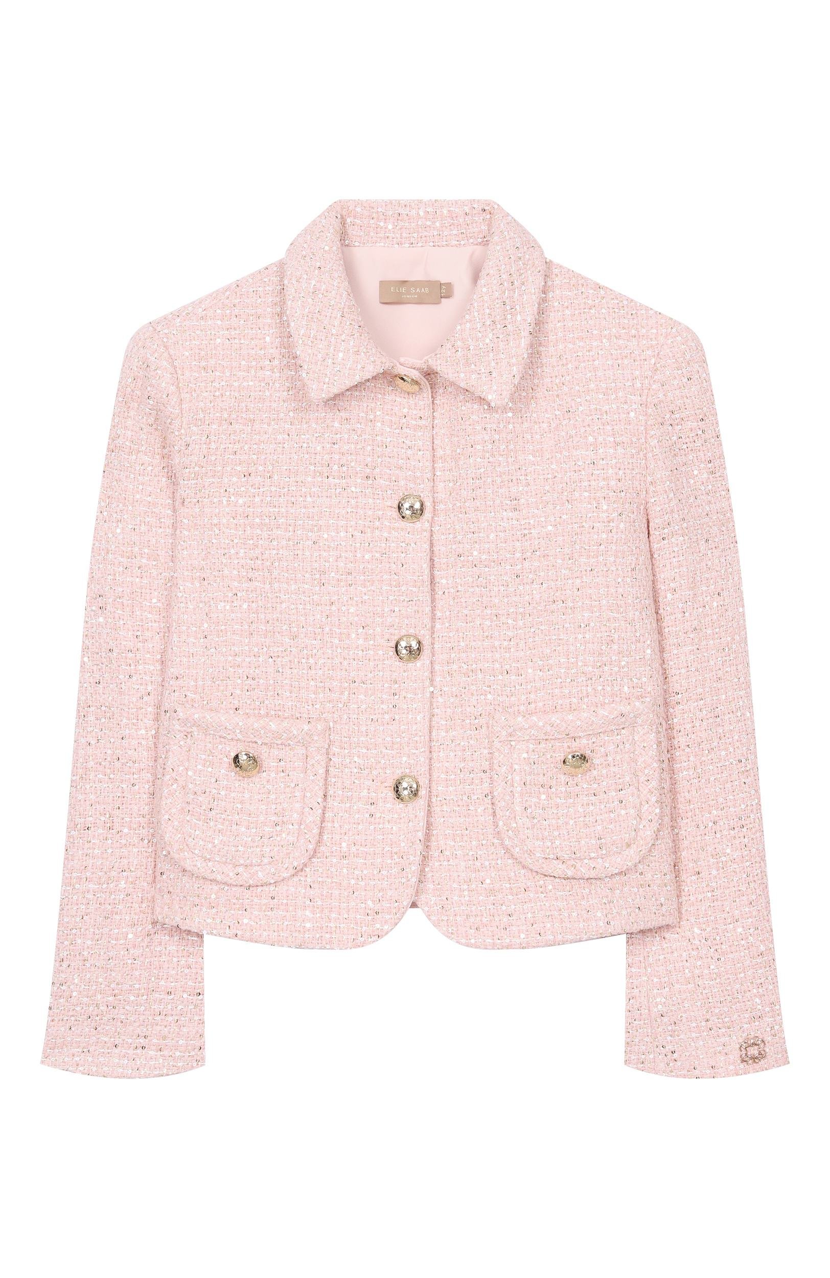 Твидовый жакет ELIE SAAB JUNIOR, арт. EFGC023/TS1129, фото 1