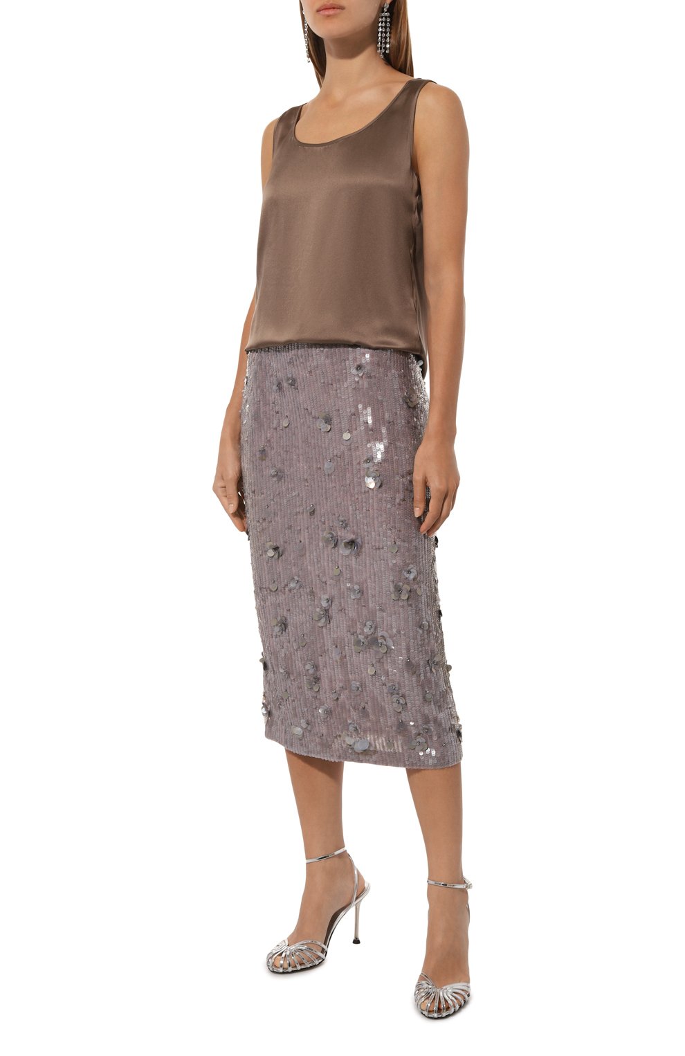 Юбка с отделкой пайетками P.A.R.O.S.H., арт. D620654, фото 2