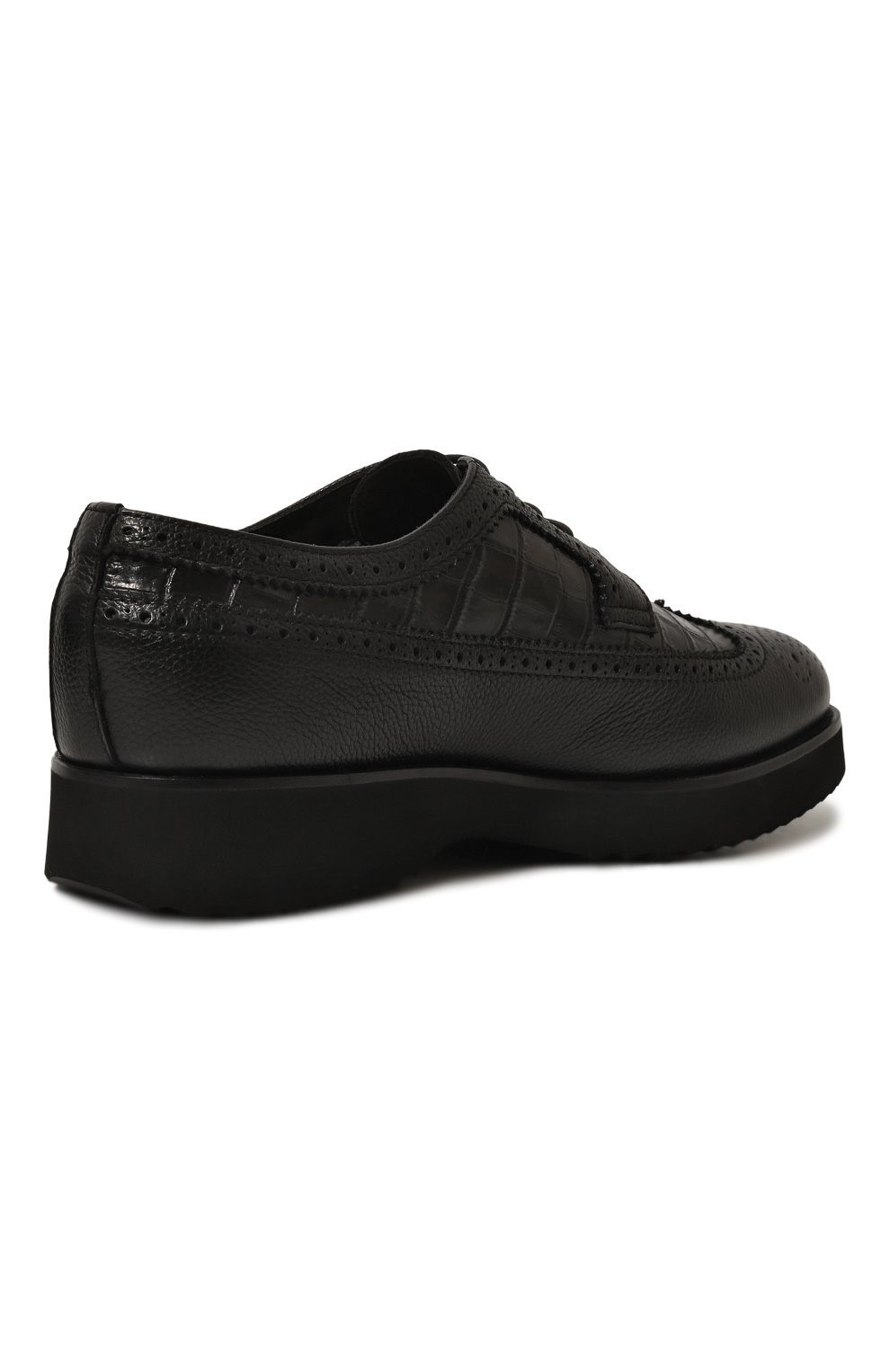 Кожаные дерби DOUCAL'S черного цвета по цене 52750 руб., арт. DU1270DAK0PN019N, фото 5 Кожаные дерби DOUCAL'S, арт. DU1270DAK0PN019N, фото 5