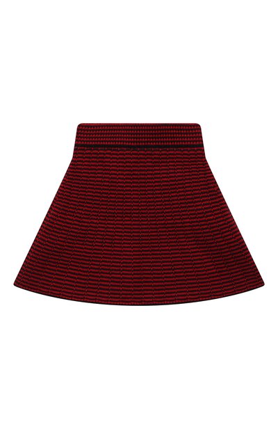 Хлопковая юбка SELF-PORTRAIT KIDS бордового цвета по цене 15800 руб., арт. RS22-732, фото 2 Хлопковая юбка SELF-PORTRAIT KIDS, арт. RS22-732, фото 2